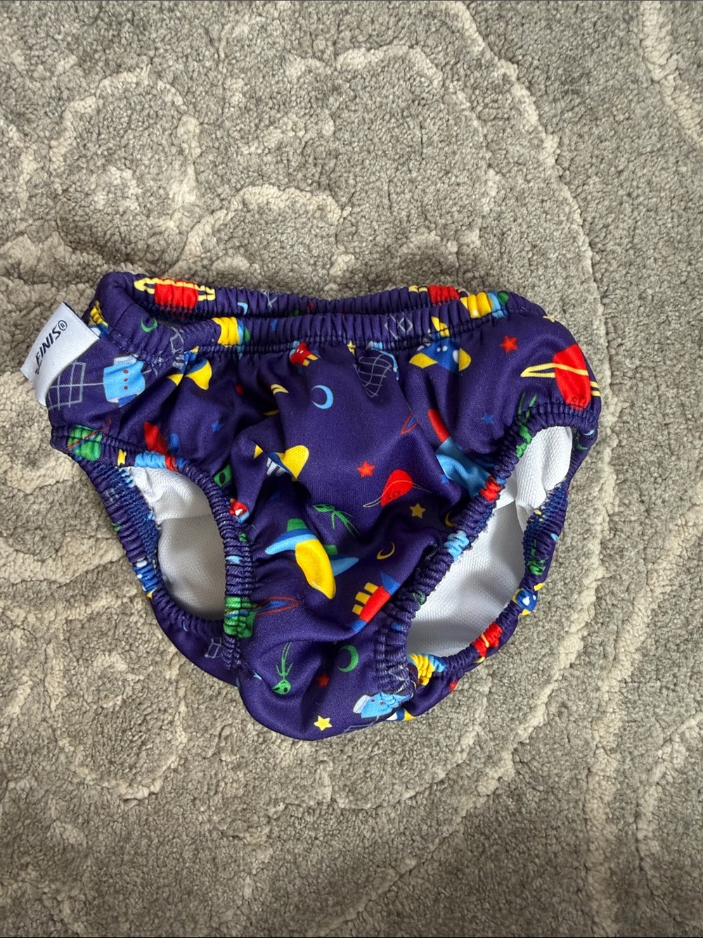 Kids Swim Diaper - Purple Space Print